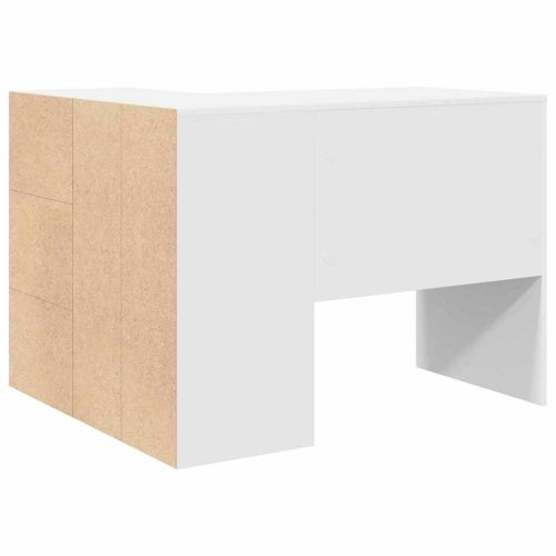  Sarokíróasztal fiókkal 2 pcs Fehér 102 x 50 x 75 cm Faanyag