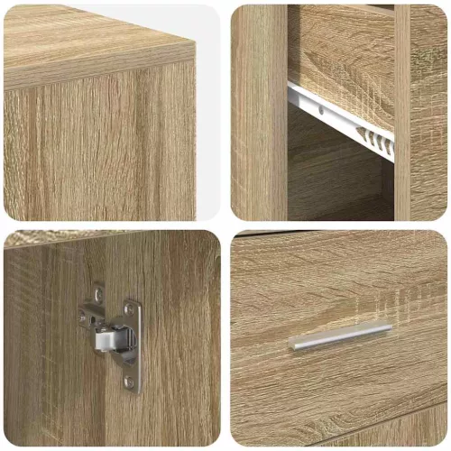  Sarokíróasztal fiókkal Sonoma tölgy 102 x 88 x 75 cm