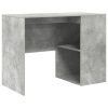  Sarokíróasztal Beton Szürke 102x88x75 cm Mérnöki fa