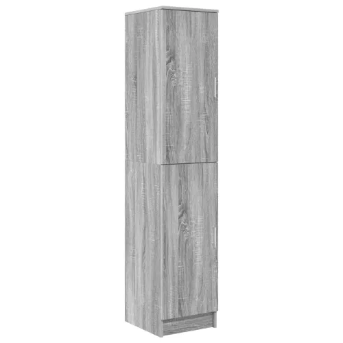  Íróasztal tárolóval Szürke Sonoma Szerelt Fa