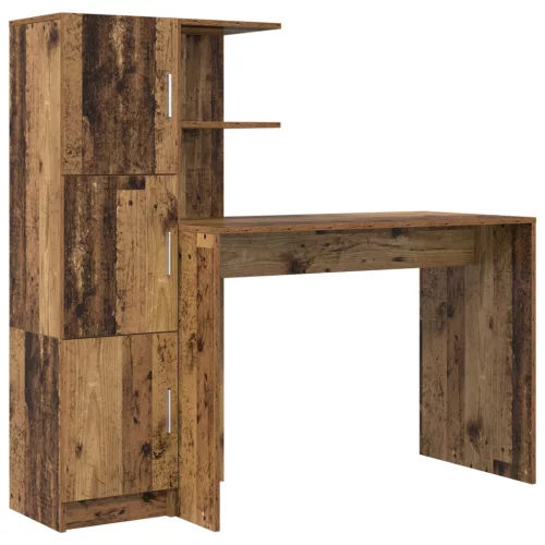  Íróasztal Tárolóval Régi Fa Szerelt Fa