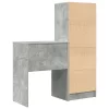  Asztal fiókkal polcokkal tárolóval 2 pcs Beton Szürke
