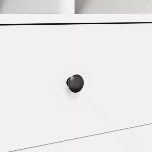  Asztal fiókkal polcokkal tárolóval 2 pcs Fehér