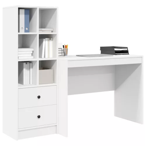 Asztal fiókkal 2 pcs Fehér