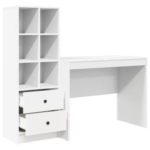  Asztal fiókkal 2 pcs Fehér