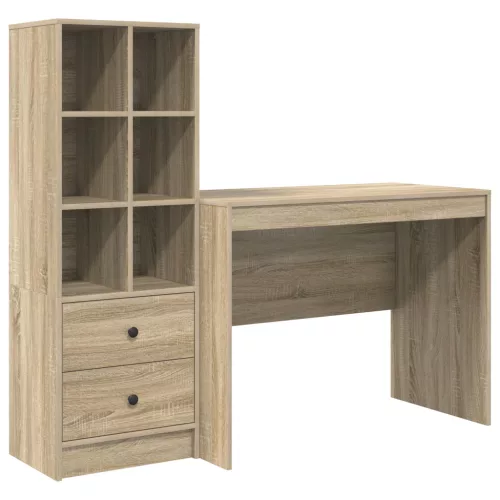  Asztal fiókkal 2 pcs Sonoma tölgy