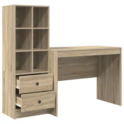  Asztal fiókkal 2 pcs Sonoma tölgy