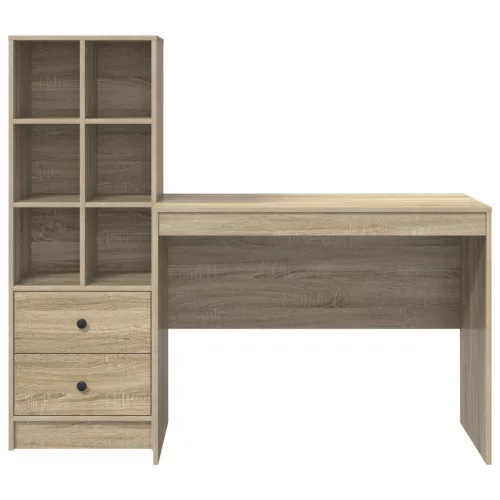  Asztal fiókkal 2 pcs Sonoma tölgy