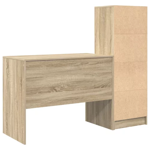  Asztal fiókkal 2 pcs Sonoma tölgy