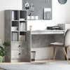  Asztal fiókkal 2 pcs Beton Szürke