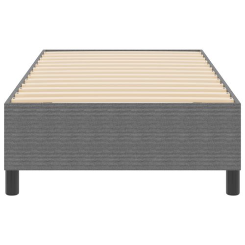  Boxspring Ágy Világosszürke 80x200 cm Kordbársonyos Szövet