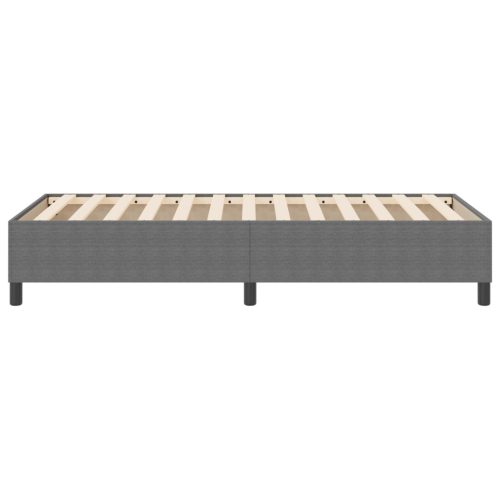  Boxspring Ágy Világosszürke 80x200 cm Kordbársonyos Szövet