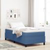  Boxspring Ágy Kék 80x200 cm Cordurany Anyag