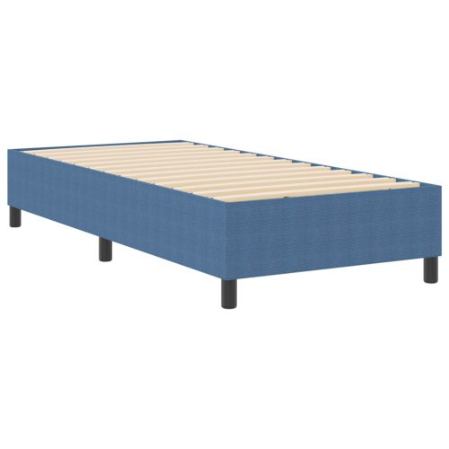  Boxspring Ágy Kék 80x200 cm Cordurany Anyag