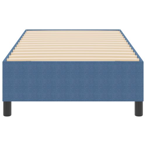  Boxspring Ágy Kék 80x200 cm Cordurany Anyag