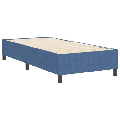  Boxspring Ágy Kék 80x200 cm Cordurany Anyag