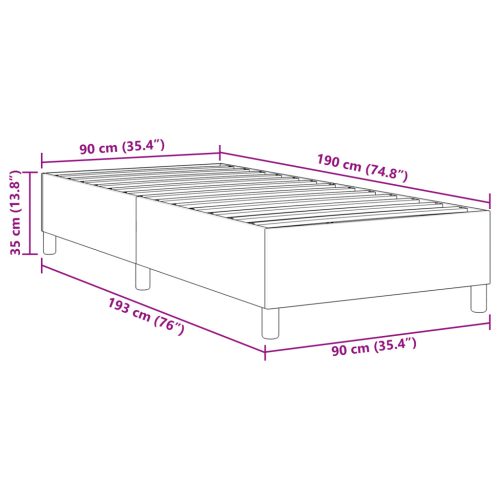  Boxspring Ágy Világosszürke Zöld Egyszemélyes Corduroy Szövet