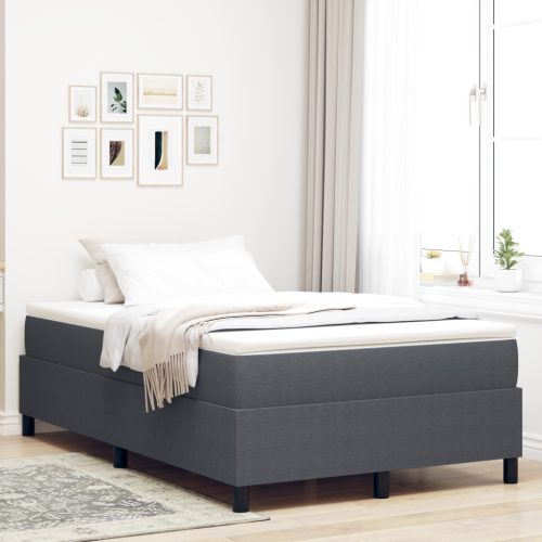  Boxspring Ágy Sötétszürke 120x200 cm Corduroy Szövet