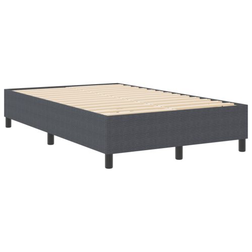  Boxspring Ágy Sötétszürke 120x200 cm Corduroy Szövet