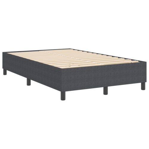  Boxspring Ágy Sötétszürke 120x200 cm Corduroy Szövet