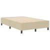  Boxspring Ágy Világosszürke Zöld 120x200 cm Kordbársony