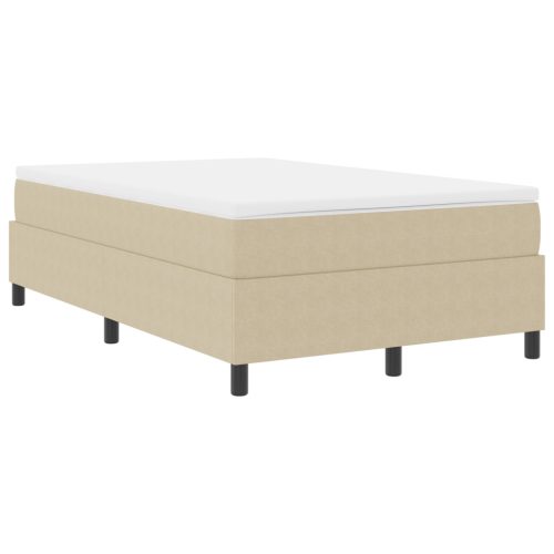  Boxspring Ágy Világosszürke Zöld 120x200 cm Kordbársony