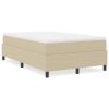  Boxspring Ágy Világosszürke Zöld 120x200 cm Kordbársony