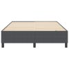  Boxspring Ágy Sötétszürke 140x200 cm Bordás Szövet