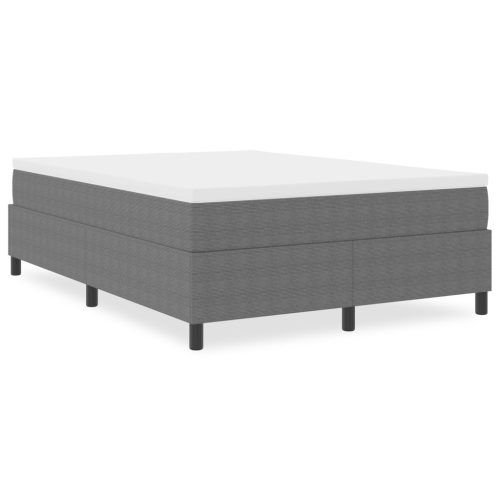  Boxspring Ágy Világosszürke 140x200 cm Corduroy Szövet