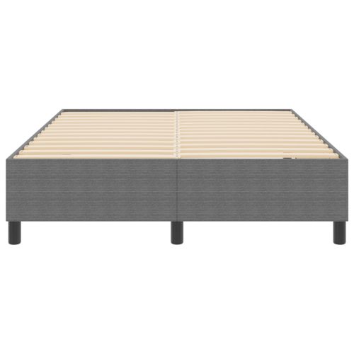  Boxspring Ágy Világosszürke 140x200 cm Corduroy Szövet