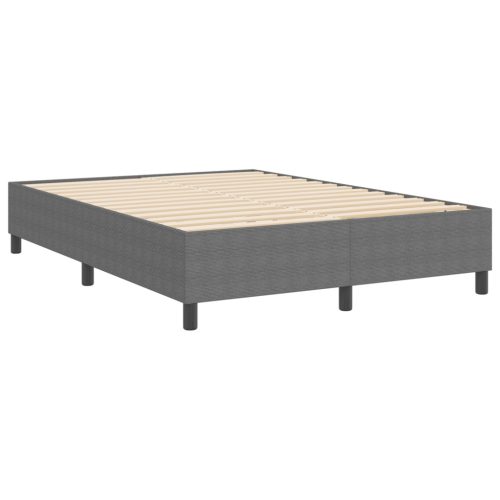  Boxspring Ágy Világosszürke 160x200 cm Corduroy Szövet