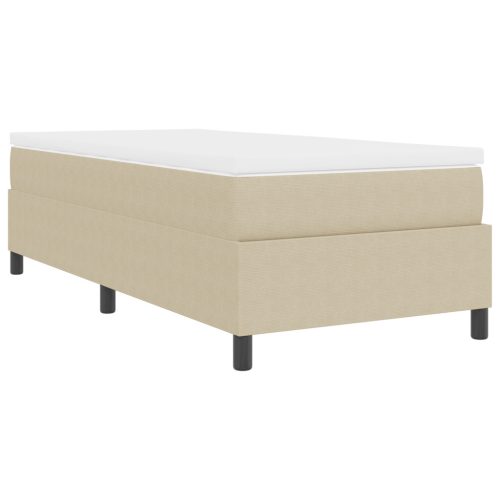  Boxspring ágy matraccal, világos zöld szürke, 80 x 200 cm, kordbársony anyagból.