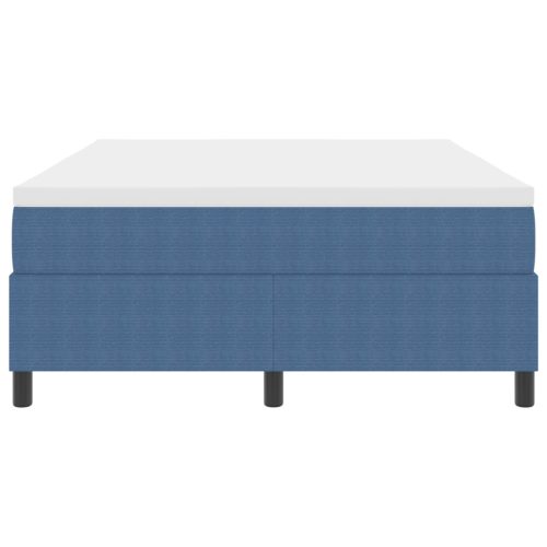  Boxspring ágy matraccal, kék, 140x200 cm, kordbársony