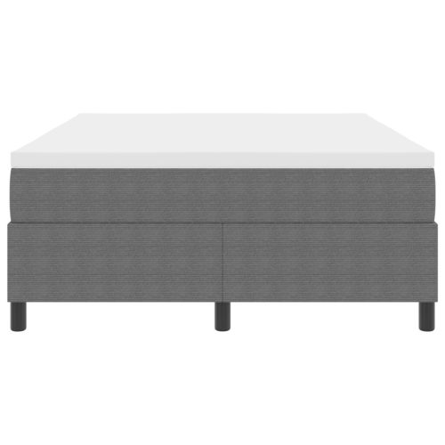  Boxspring Ágy Matrac Közép Szürkében, 140x200 cm, Pamut Anyag