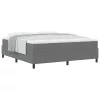  Boxspring Ágy Mattal - Világosszürke, Szuper King Size, Bordás Szövet