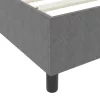  Boxspring Ágy Mattal - Világosszürke, Szuper King Size, Bordás Szövet