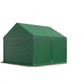   TP PREMIUM 3x4m raktársátor, PVC 750 ponyvával, sötétzöld