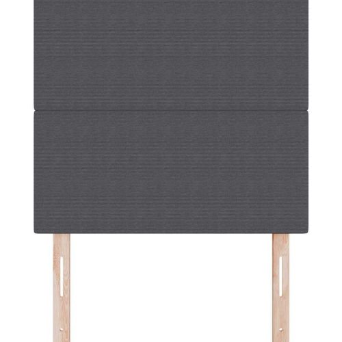  Fejtámla fejtámlával Sötétszürke 100 cm Műbőr