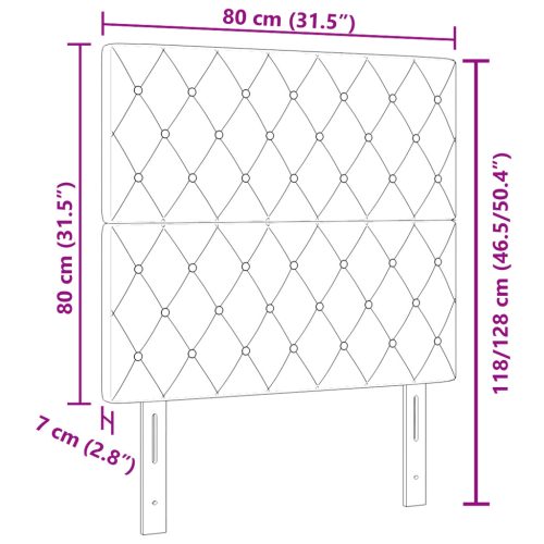  Fejtámla Kristálygombos Párnázott Világosszürke 80 cm Bársonyos