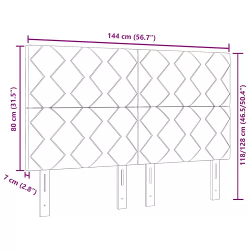  Fejtámla fejtámlával Sötétzöld 144 cm Bársony