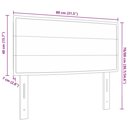  LED Fejtámla Vonalsorozat Taupe 80 cm Szövet