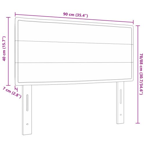  LED Fejtámla vonalak dizájn világosszürke 90 cm szövet