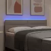  LED ágytámla LED szalagokkal fejtámlával Tópszínű 160 cm szövet