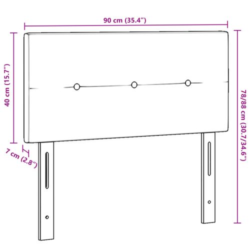  LED Fejtámla Gombos Lépés Szürke 90 cm Szövet
