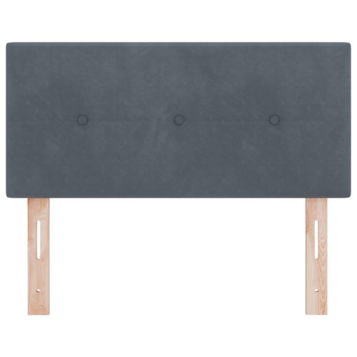  LED Fejtámla Gombos Ráncolt Sötétszürke 100 cm Bársony