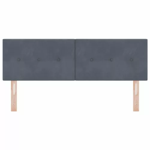  LED ágytámla LED -es lámpákkal Szürke 144 cm Poliészter