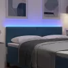  LED ágytámla LED -es lámpákkal Kék 144 cm Poliészter