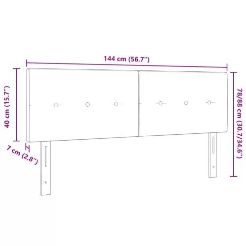  LED ágytámla LED -es lámpákkal Kék 144 cm Poliészter