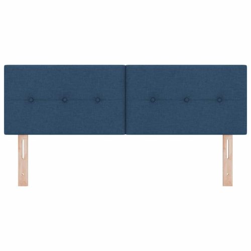  LED ágytámla LED -es lámpákkal Kék 160 cm Poliészter