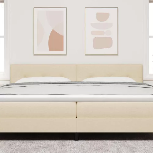  LED ágytámla LED -es lámpákkal Krém 200 cm Poliészter